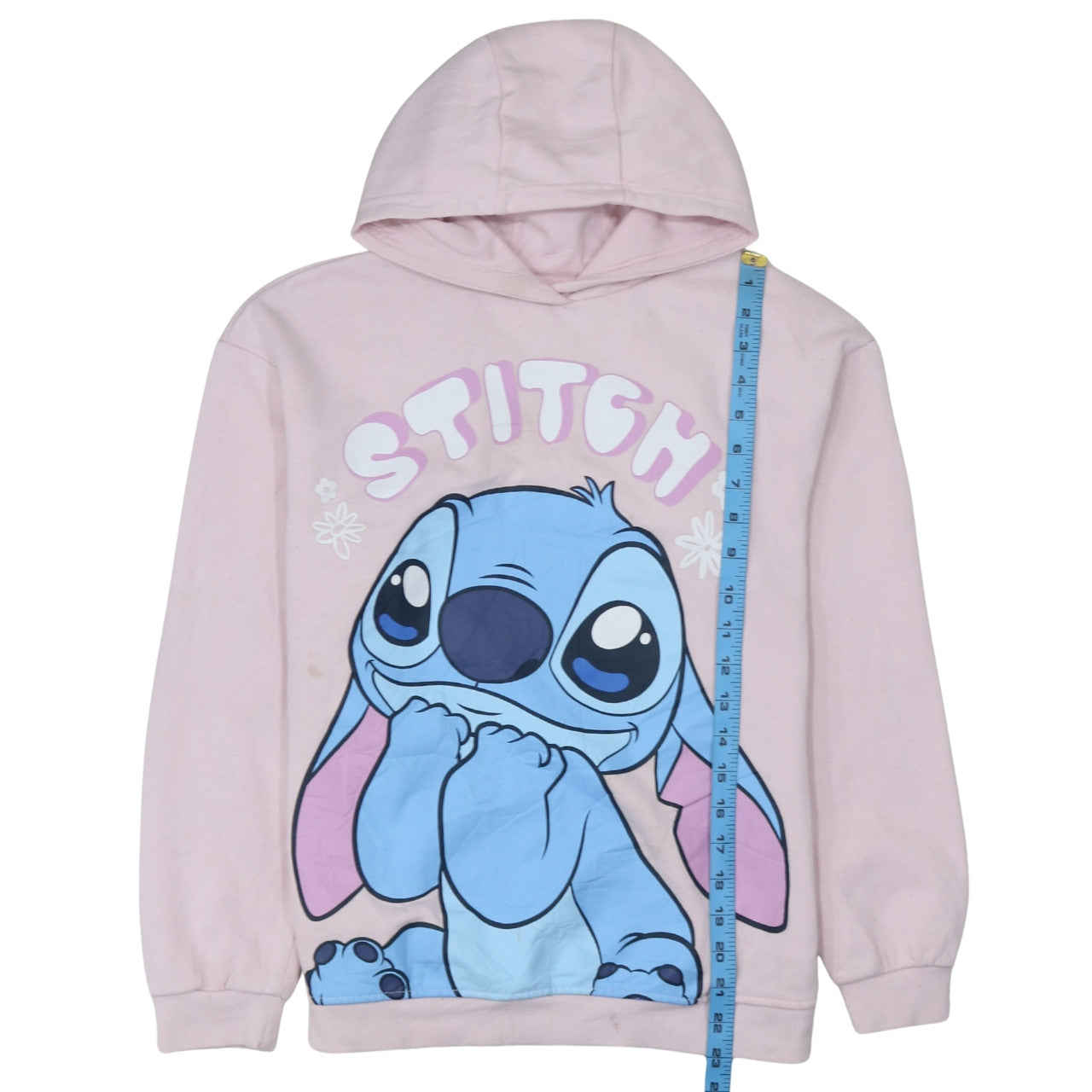 Disney Stitch Pink Pullover Hoodie Teens 12-13Y Primark Fleece