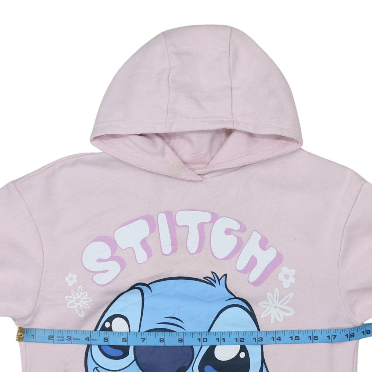 Disney Stitch Pink Pullover Hoodie Teens 12-13Y Primark Fleece