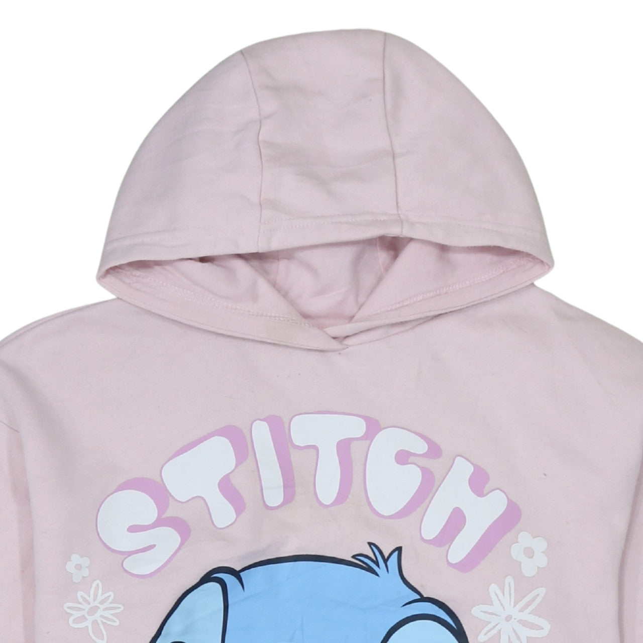 Disney Stitch Pink Pullover Hoodie Teens 12-13Y Primark Fleece