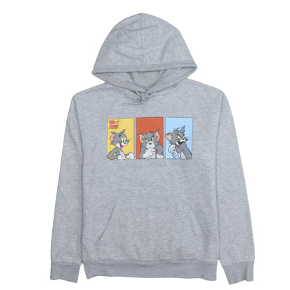 Additional front view of Primark Women Grey Tom & Jerry Hoodie XS Pullover Graphic Print