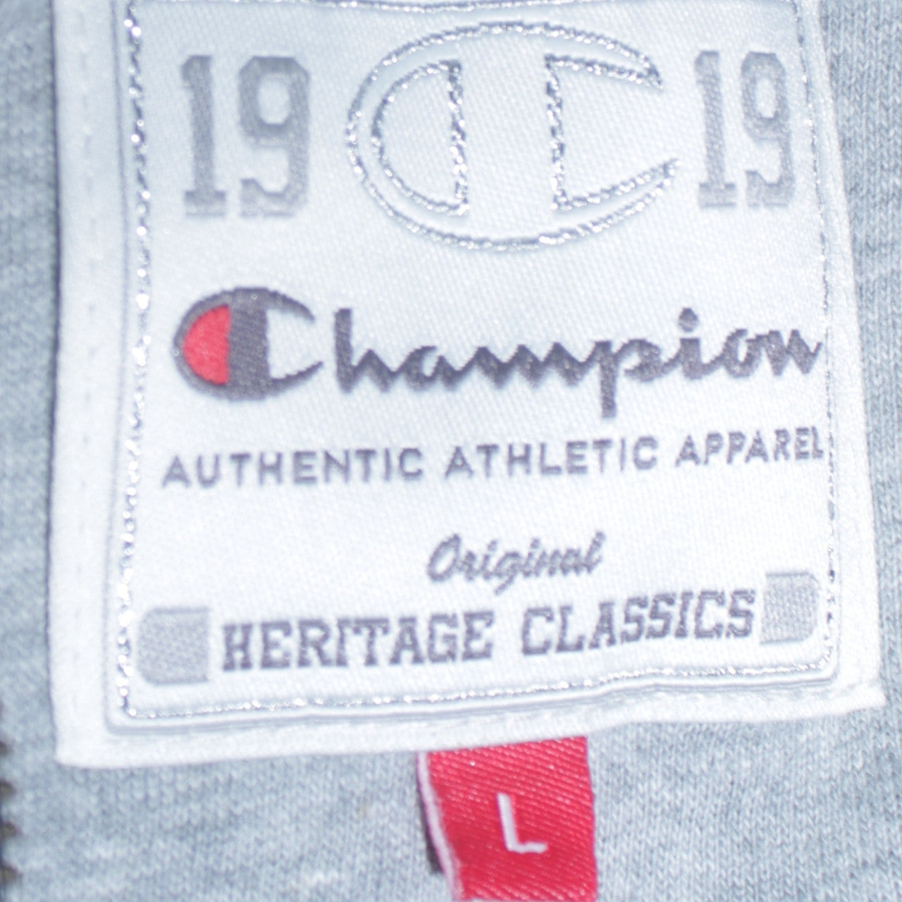 Champion Women's Navy Full Zip Sweatshirt L Heritage Classics