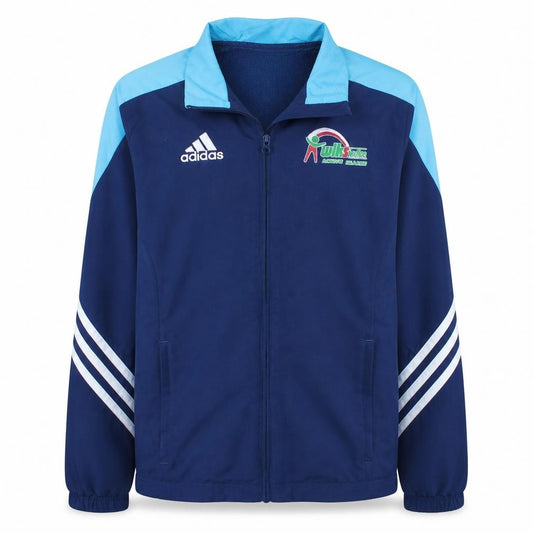 Adidas Teens Blue 164 Full Zip Sports Sweatshirt Jacket