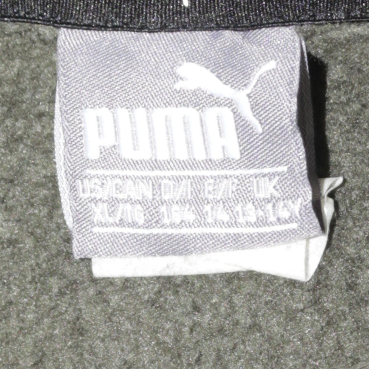 Puma Boys Green Pullover Hoodie Long Sleeve Logo Sweatshirt Size 14