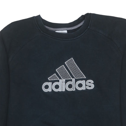 Additional view of Adidas boys’ black xl sweatshirt long sleeve crew neck pullover