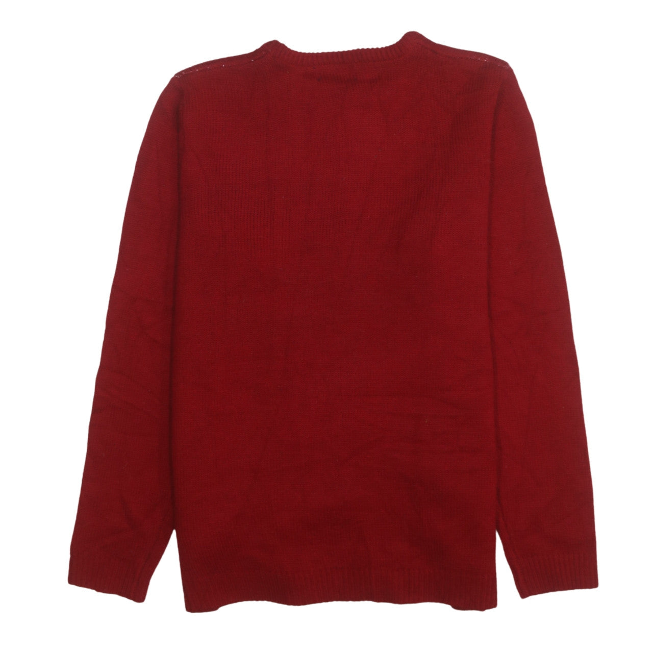 TEX Women Red Christmas Snowman Pullover Jumper M