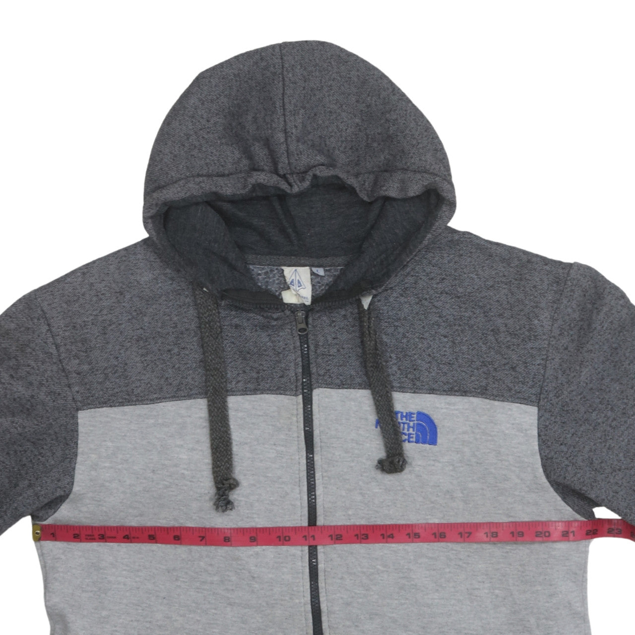 AIM Apparel Men's Grey Full Zip Hoodie Size L Regular Fit