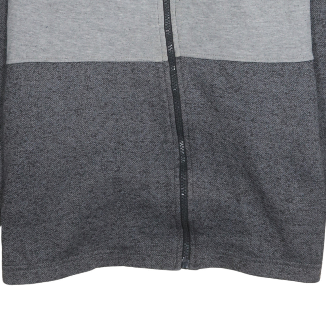 AIM Apparel Men's Grey Full Zip Hoodie Size L Regular Fit