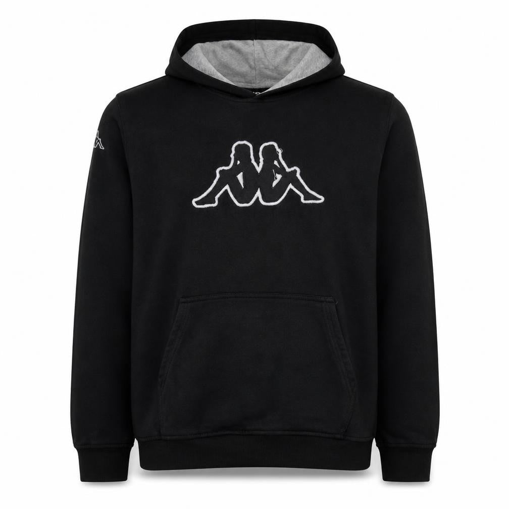 Kappa Men's Black Pullover Hoodie XL Logo Sportswear