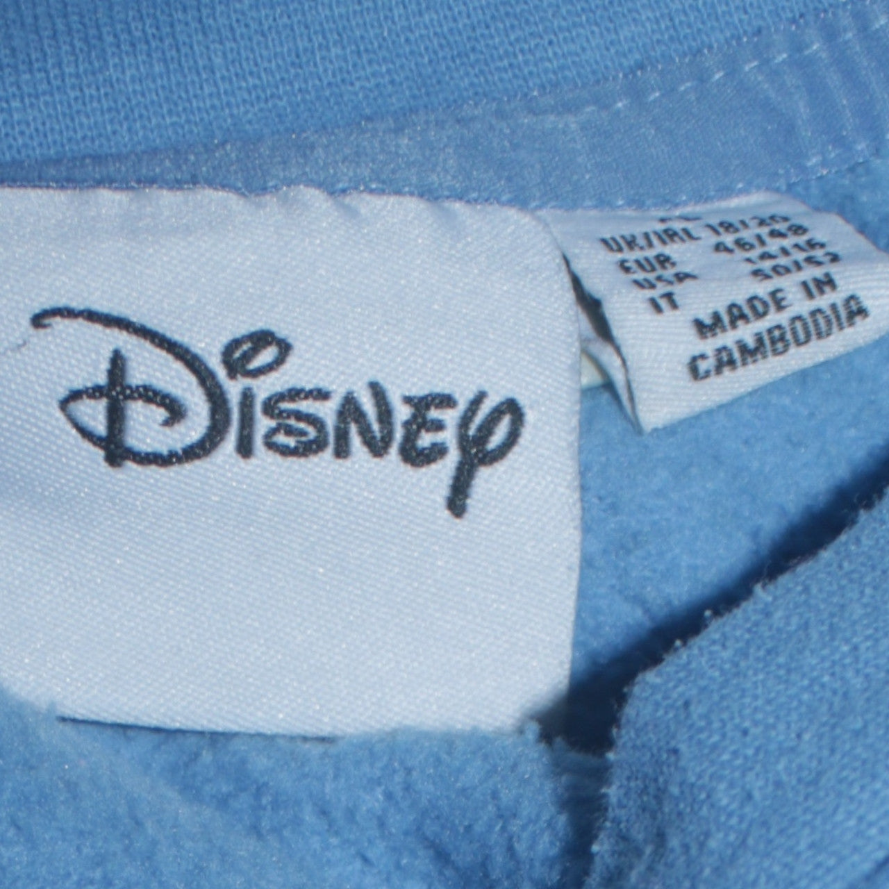 Disney Women Blue Stitch Ohana Means Family Pullover Sweatshirt Size 18/20