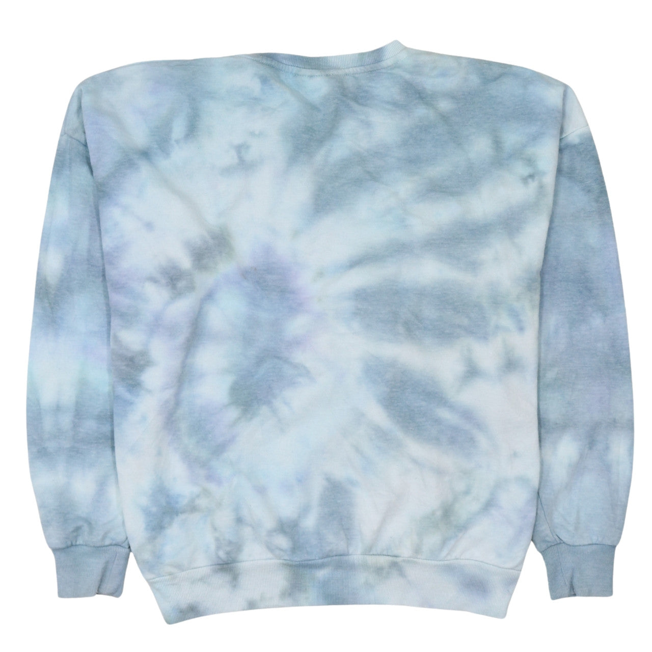 Disney Women Blue Tie-Dye Mickey Mouse Pullover Sweatshirt Size S