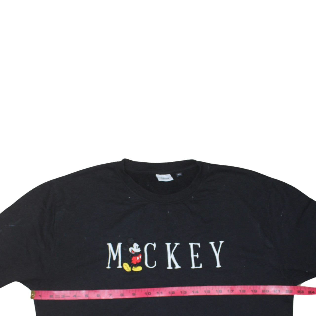 Disney Women's Black Mickey Mouse Sweatshirt Size 12 L Cotton