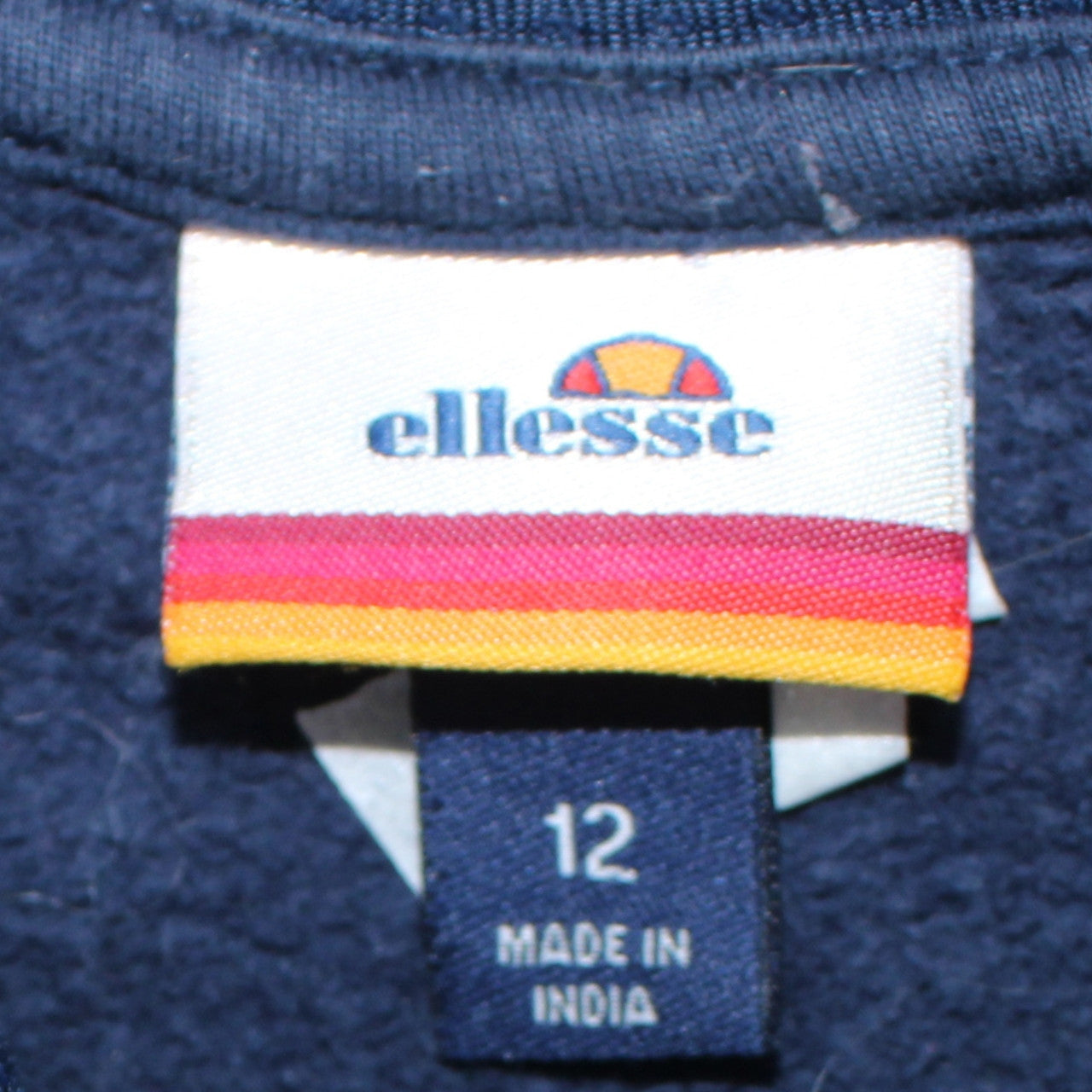 Ellesse Womens Navy Blue Size 12 Pullover Hoodie Sweatshirt