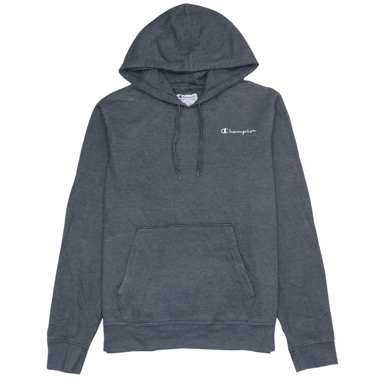 Champion Mens Grey Pullover Hoodie Size M Athletic Fleece
