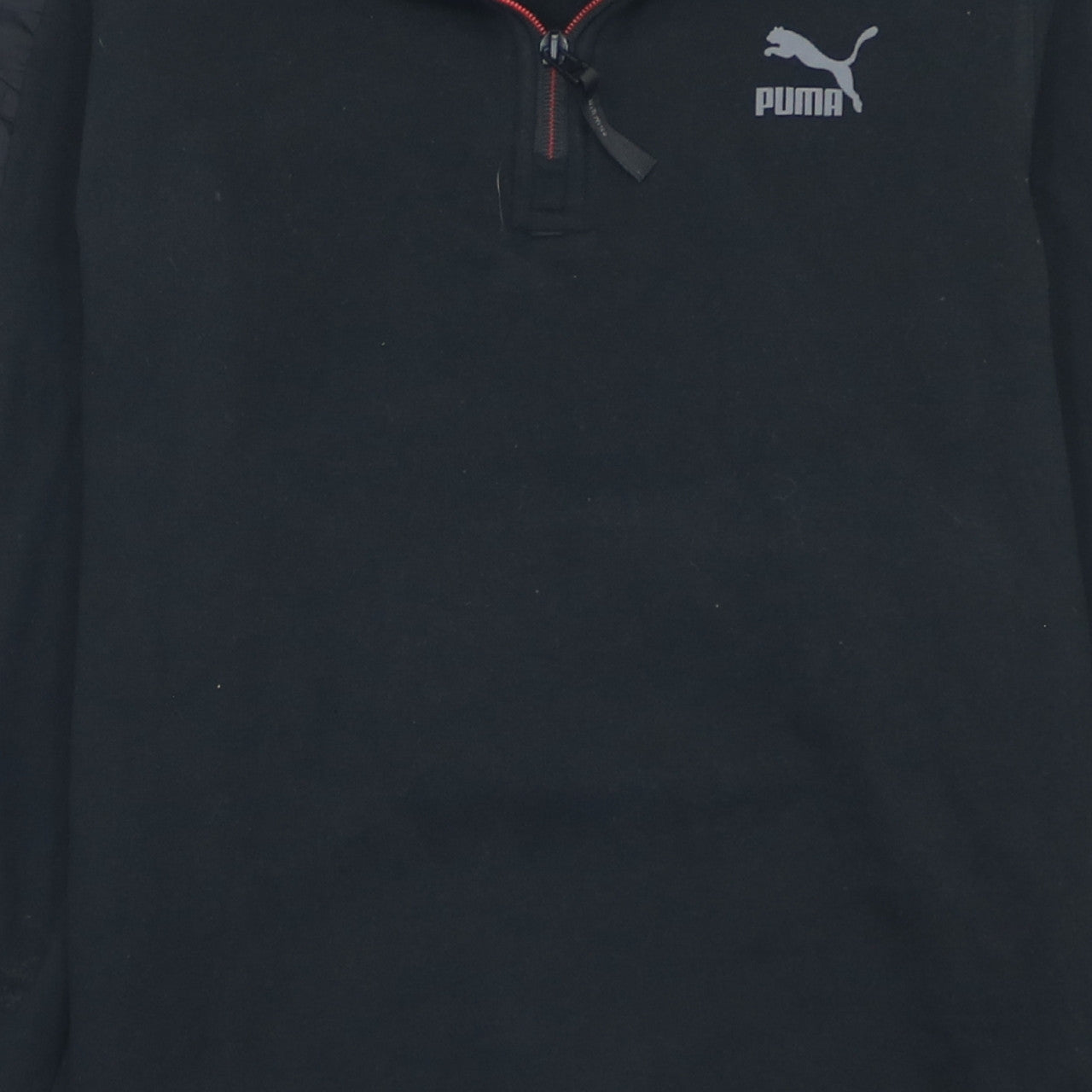 Puma Men's Black 1/4 Zip Sports Sweatshirt Size S
