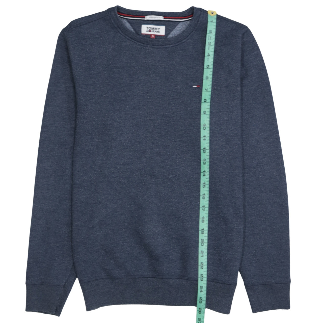 Tommy Jeans Men's Blue Regular Fit Crew Neck Sweatshirt Size S