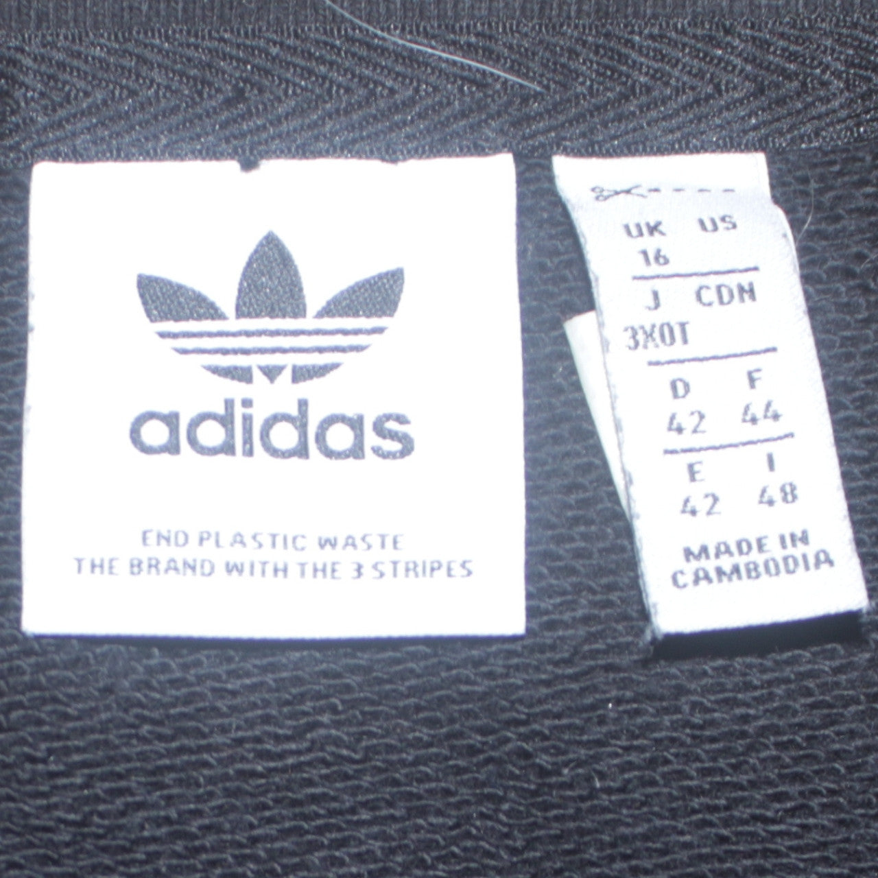 Adidas Womens Black Size 16 Crew Neck Pullover Sweatshirt