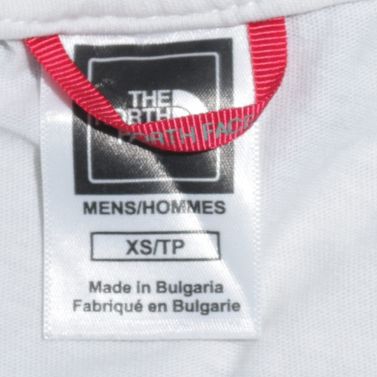 The North Face Men's White Cotton Crew Neck XS T-Shirt