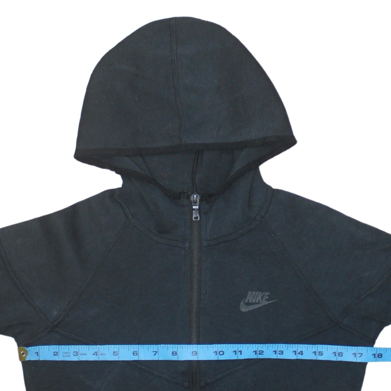 Nike Men's Black Full Zip Hoodie Size S Fleece Hooded Sweatshirt