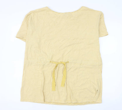 Jasper Conran Women's Yellow Stripe Tunic T-Shirt Size 18