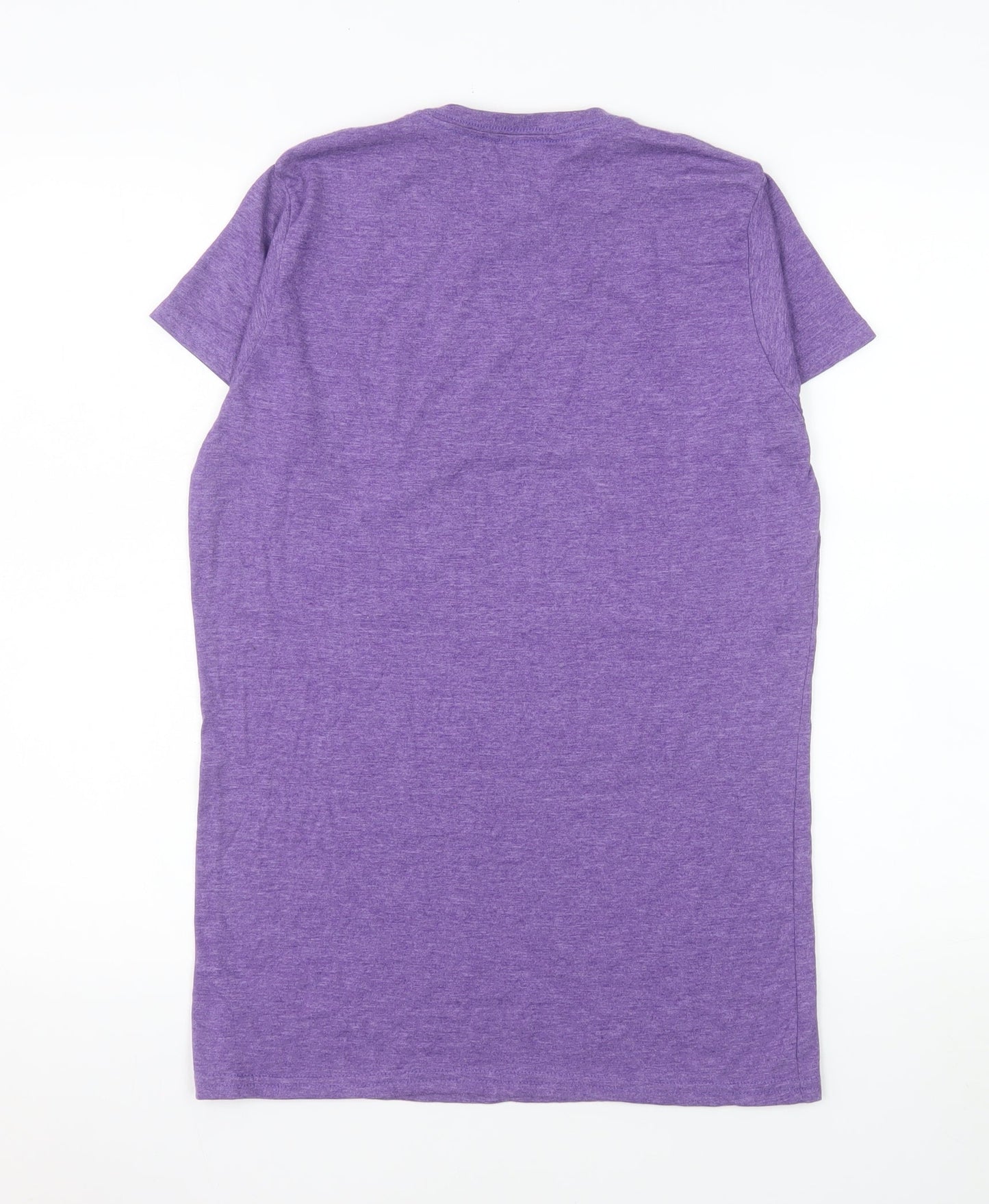 Gildan Women’s Purple Helvellyn Print Softstyle Ring Spun T-Shirt XL