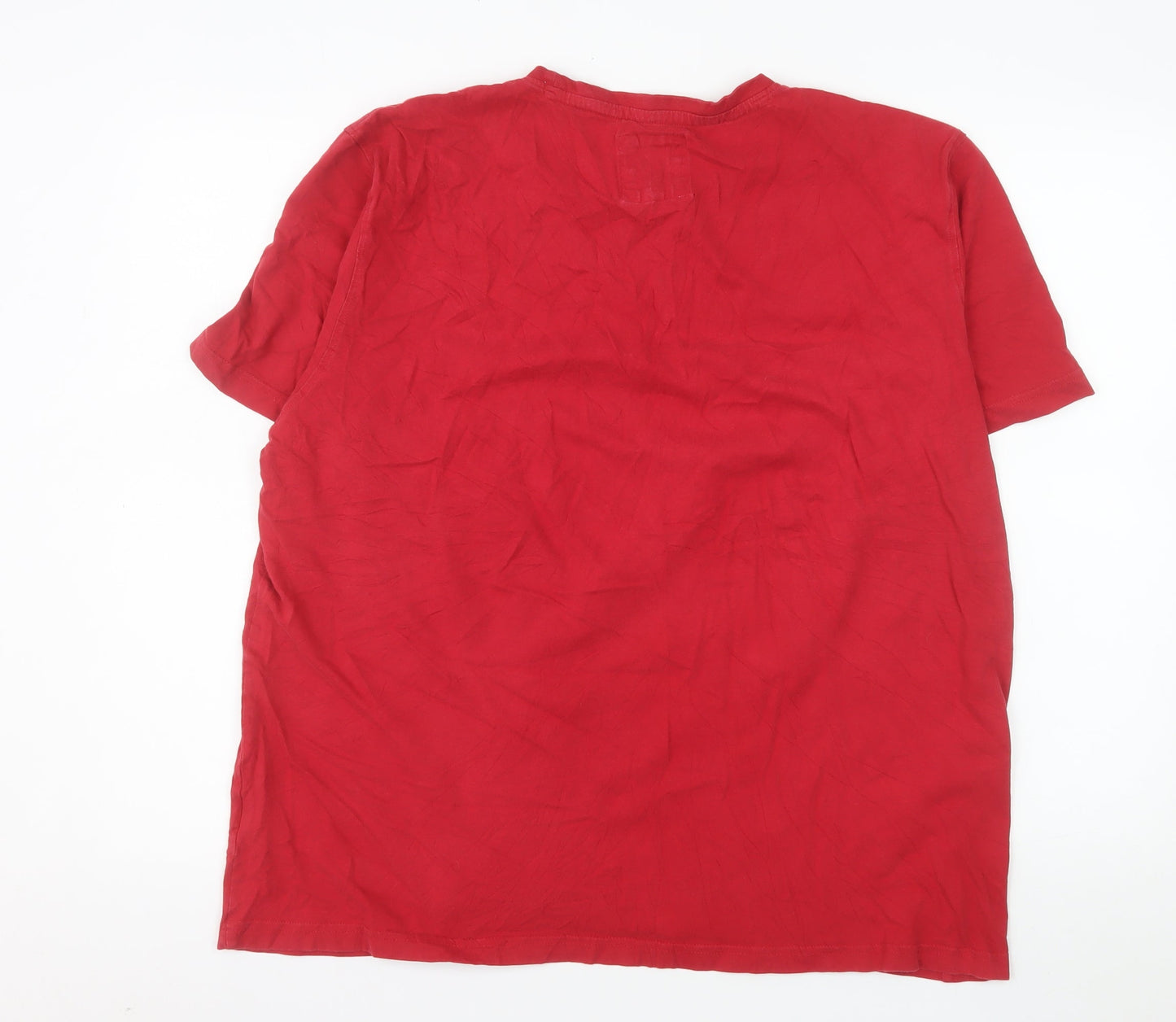 Crew Clothing Company Men's Red 2XL Cotton Crew Neck T-Shirt
