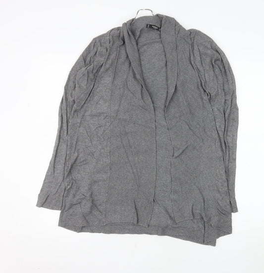 Mango Women Grey Long Sleeve Knit Cardigan Size 12