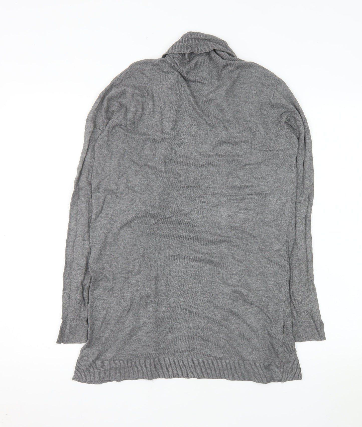 Mango Women Grey Long Sleeve Knit Cardigan Size 12