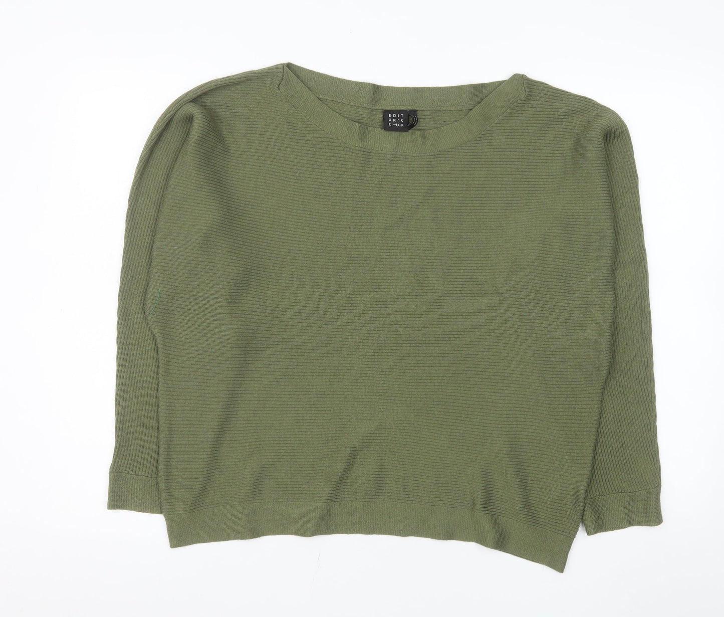 Editor's Cut Women's Green Size 18 Boat Neck Pullover Jumper