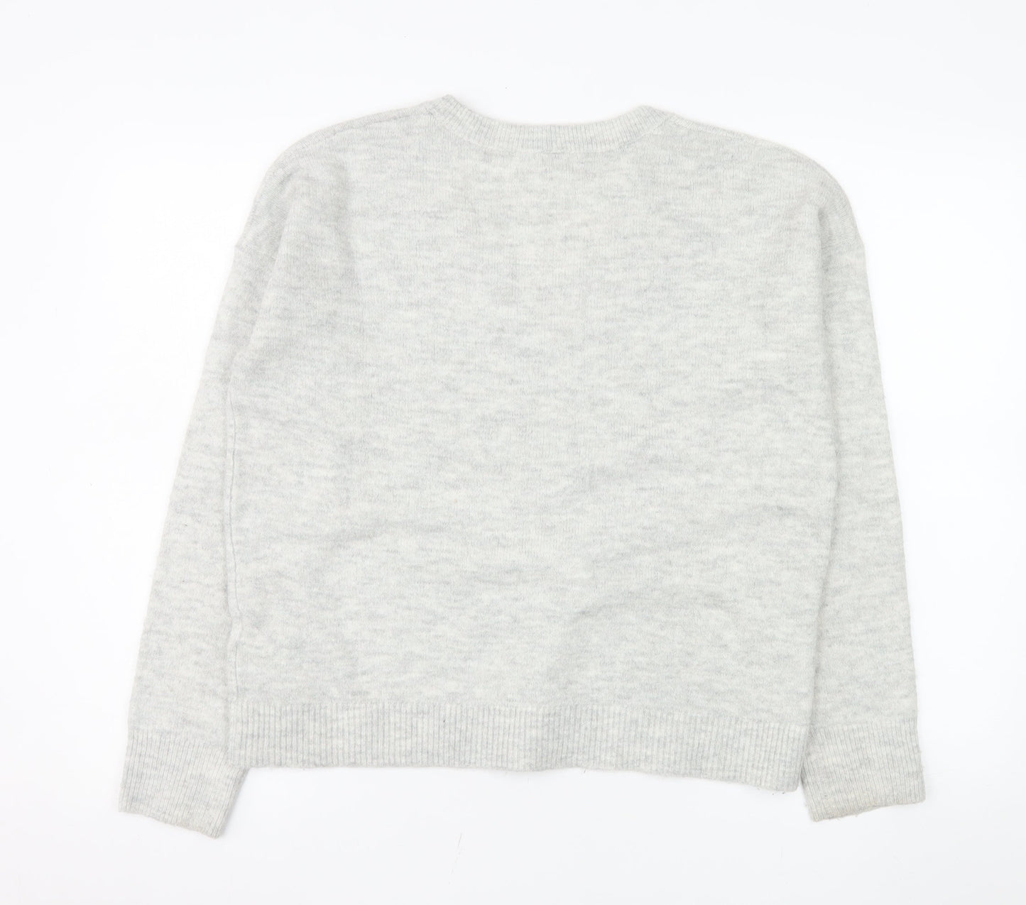 GAP Women’s Grey V-Neck Knit Pullover Jumper Size S