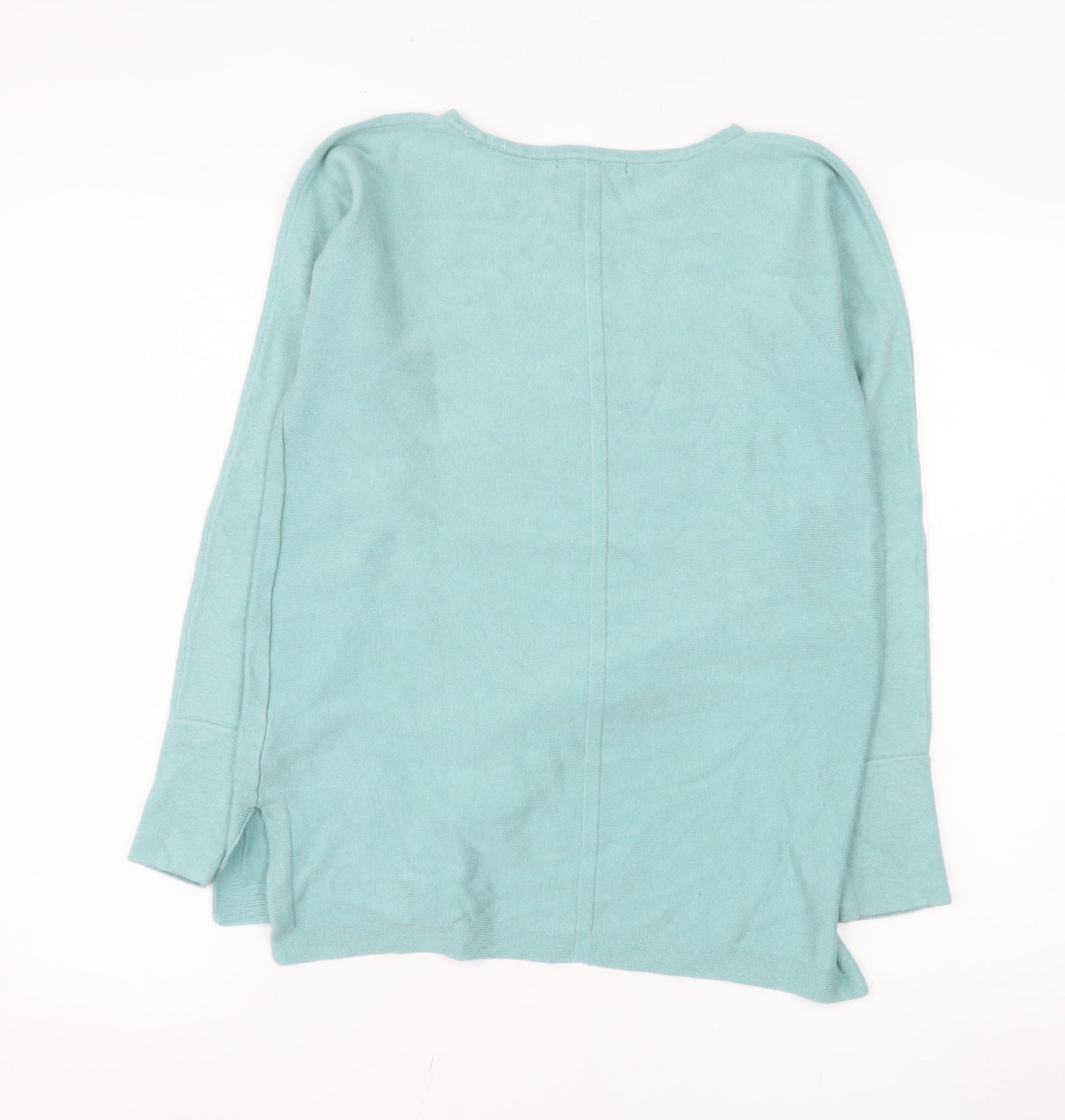 White Stuff Women’s Blue Cotton Pullover Jumper Size 8