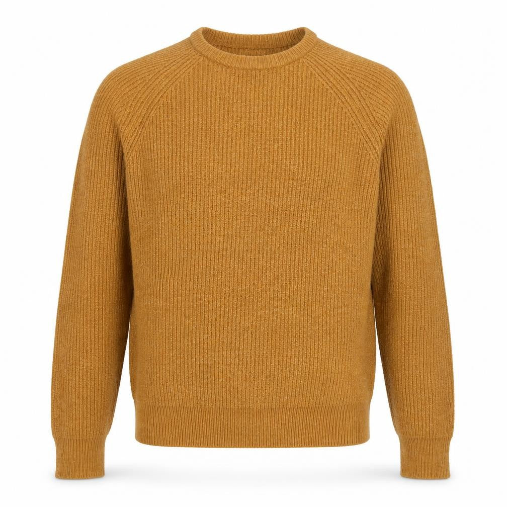 Marks & Spencer Men’s Brown Ribbed Crew Neck Jumper Size M