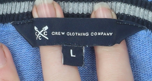 Crew Clothing Company Men's Blue Cotton Pullover Jumper L