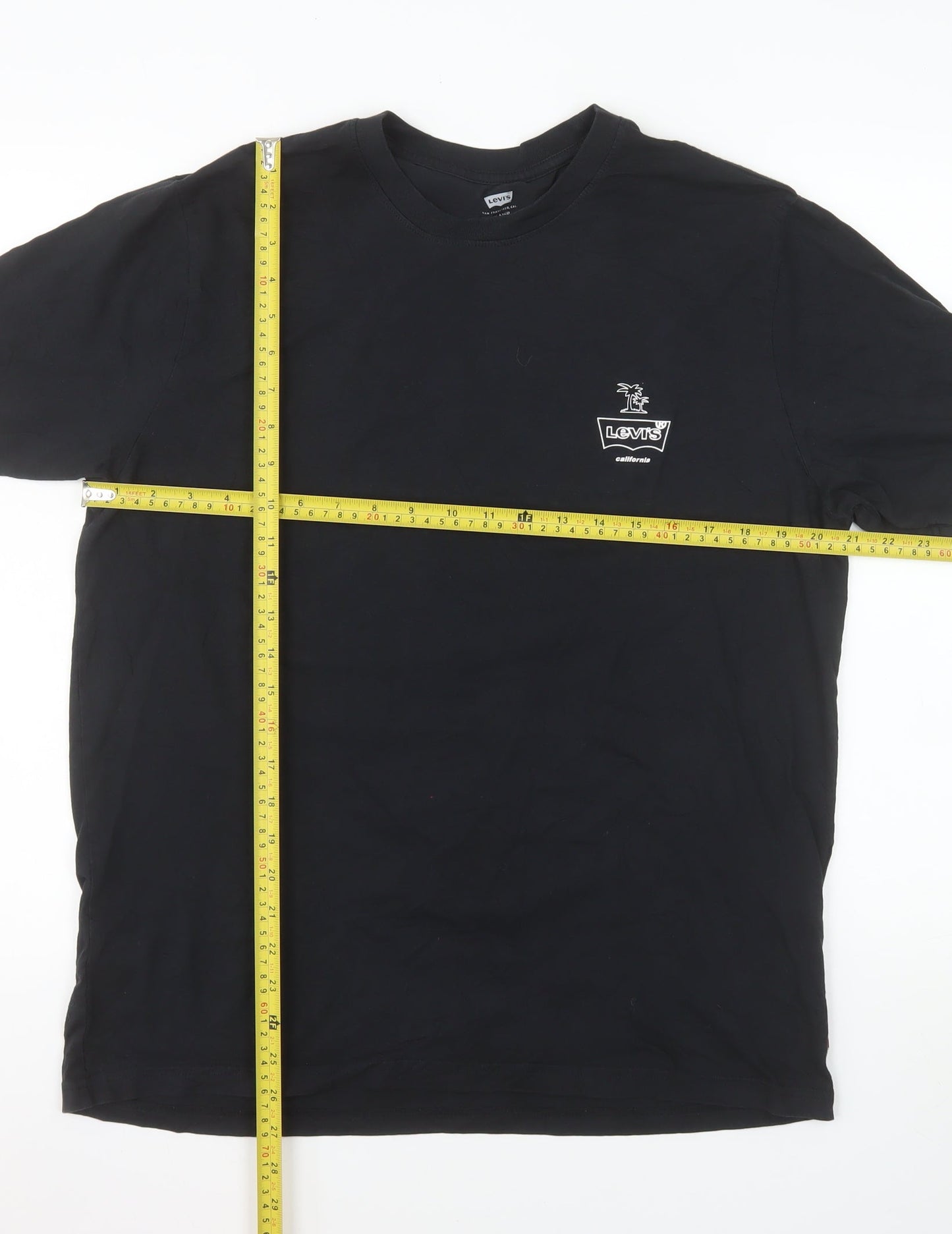 Levi's Men's Black Relaxed Fit California Graphic T-Shirt Size M