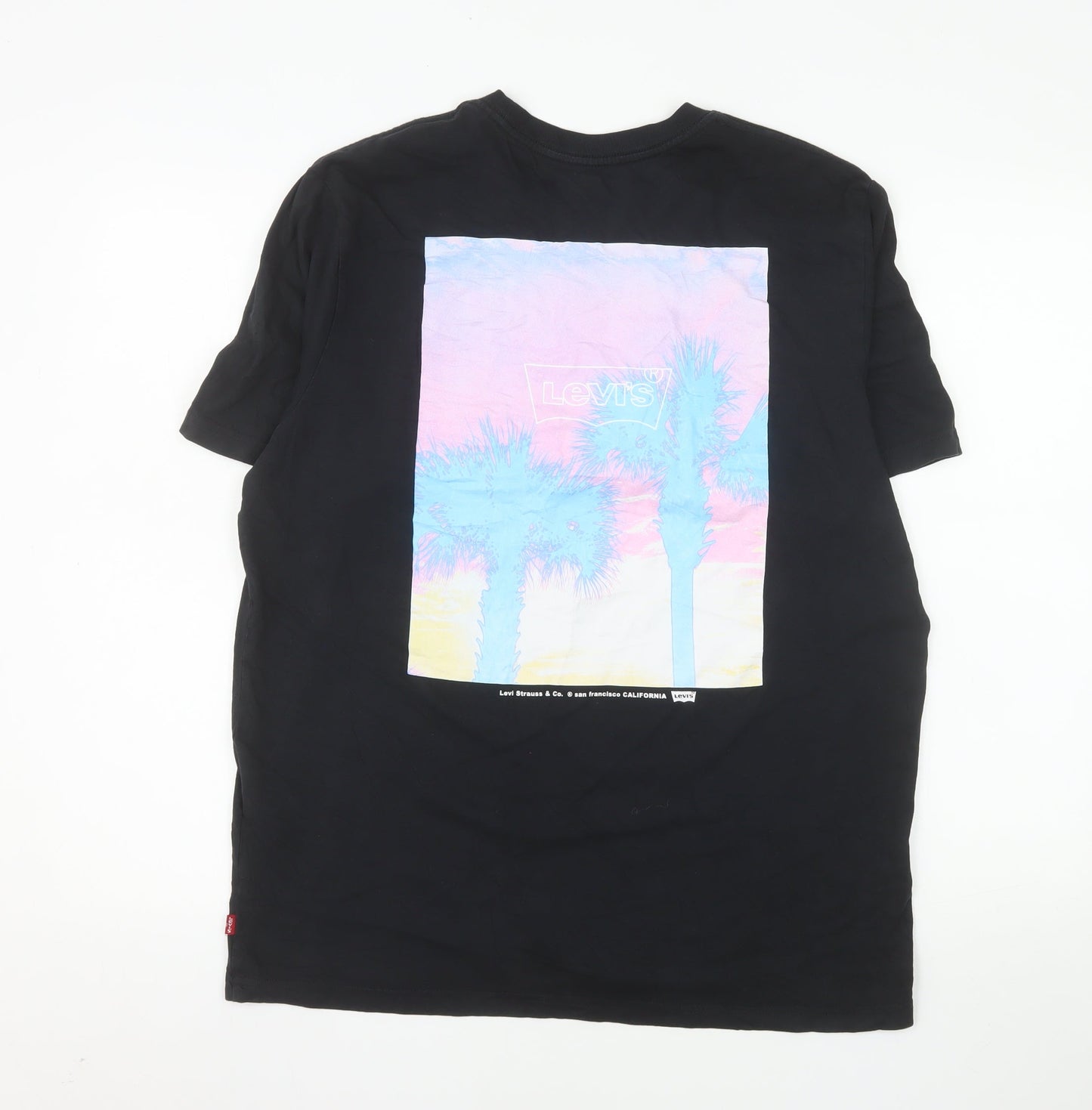 Levi's Men's Black Relaxed Fit California Graphic T-Shirt Size M