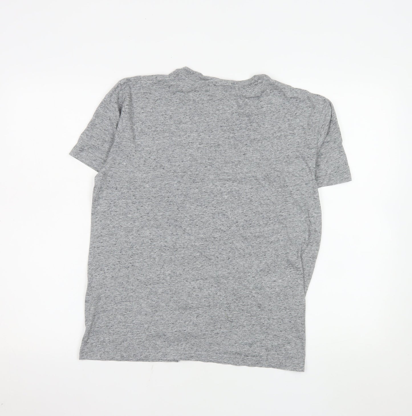 Champion Women Grey Basic Cotton T-Shirt M Short Sleeve Casual