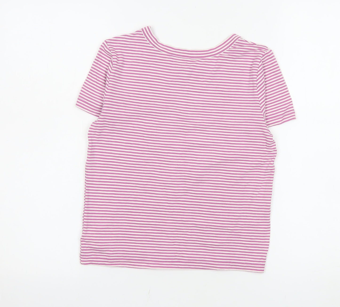 Old Navy Teens Pink Striped Fitted Short Sleeve T-Shirt XL