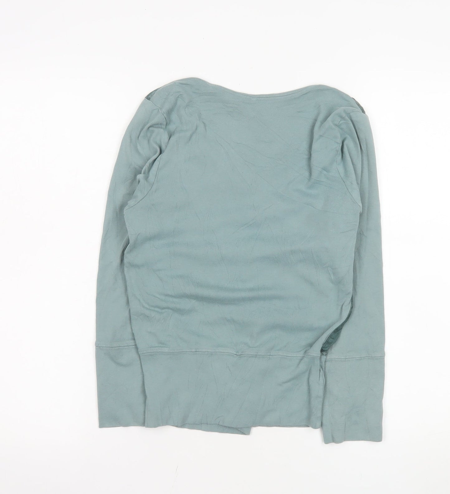 Language Los Angeles Women’s Green V-Neck Long Sleeve Blouse Size M