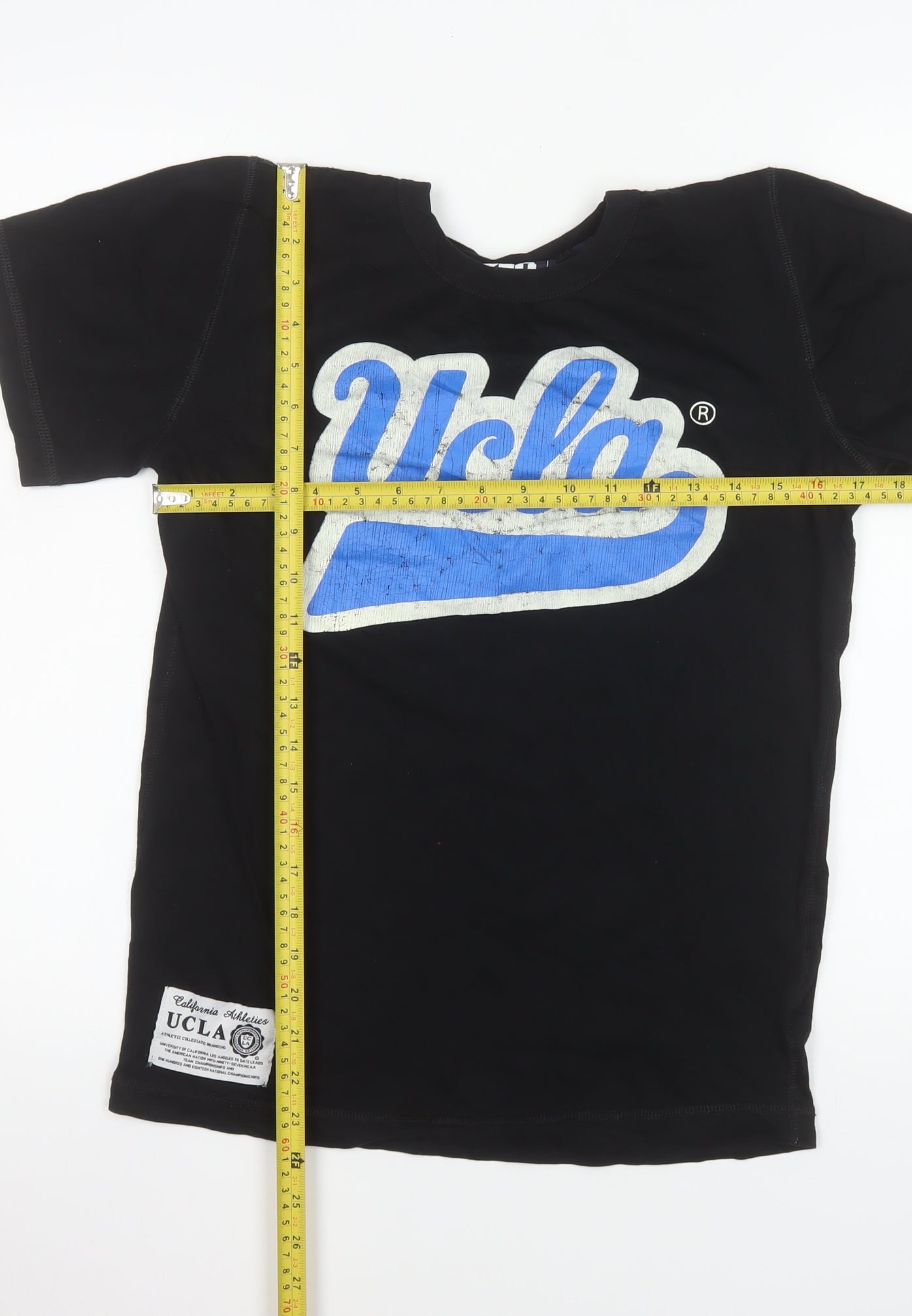 UCLA Men's Black Cotton Short Sleeve Graphic T-Shirt Size S