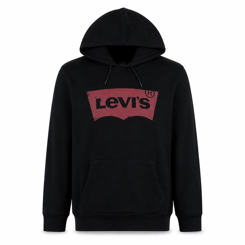 Levi's Men's Black Logo Pullover Hoodie L Regular Fit