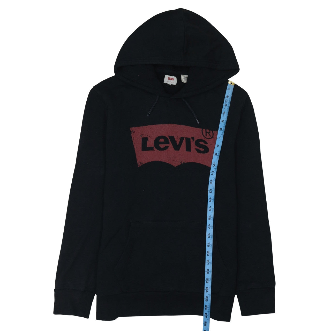 Levi's Men's Black Logo Pullover Hoodie L Regular Fit