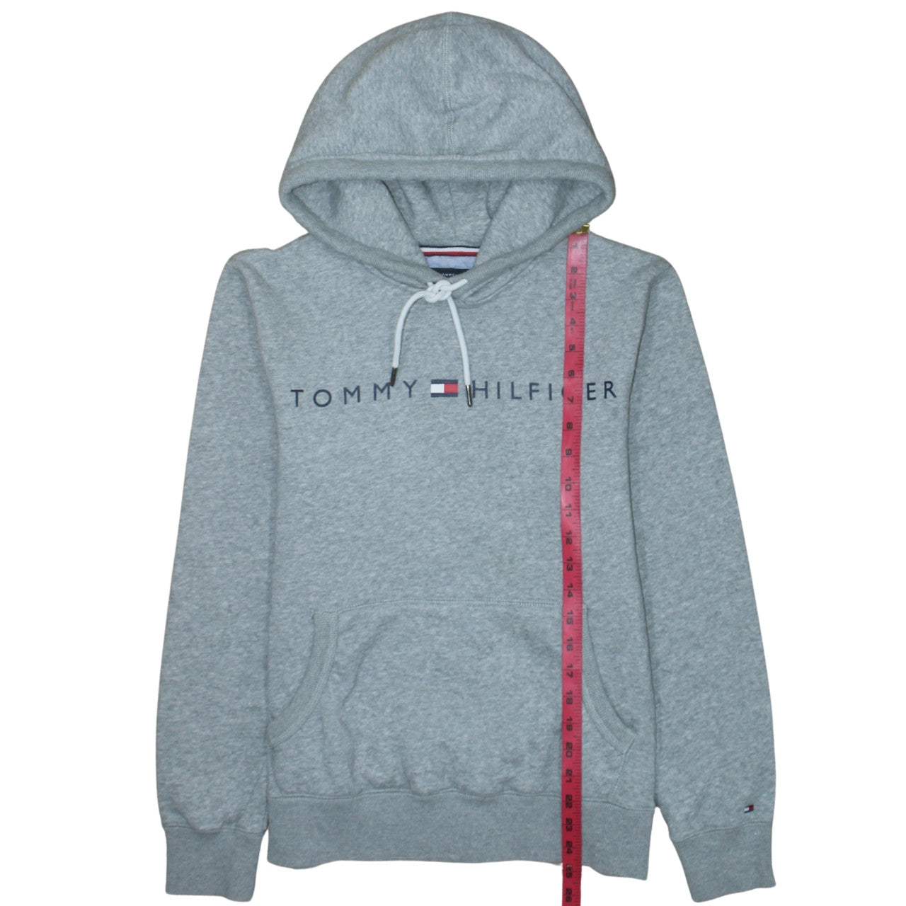 Tommy Hilfiger Men's Grey Pullover Hoodie Size S Regular Fit
