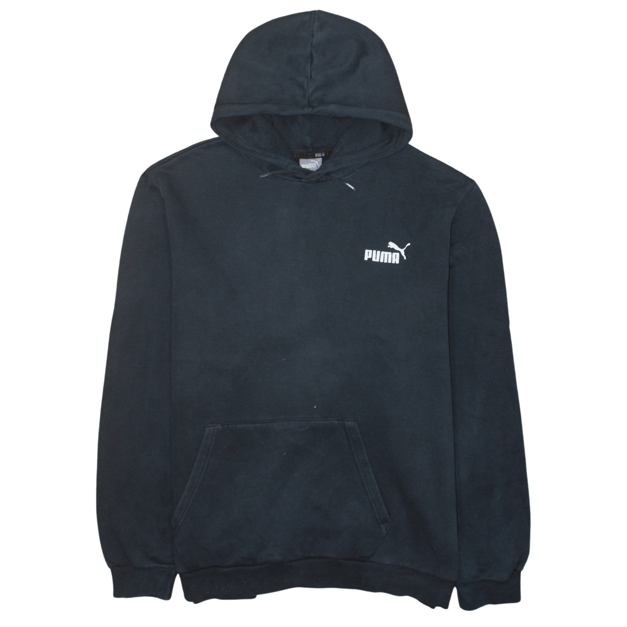 Puma Mens Black 2XL Pullover Hoodie Fleece Sweatshirt