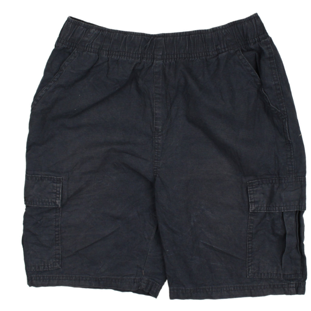The Children's Place Boys Black Cargo Shorts Size 14 Husky Cotton Twill