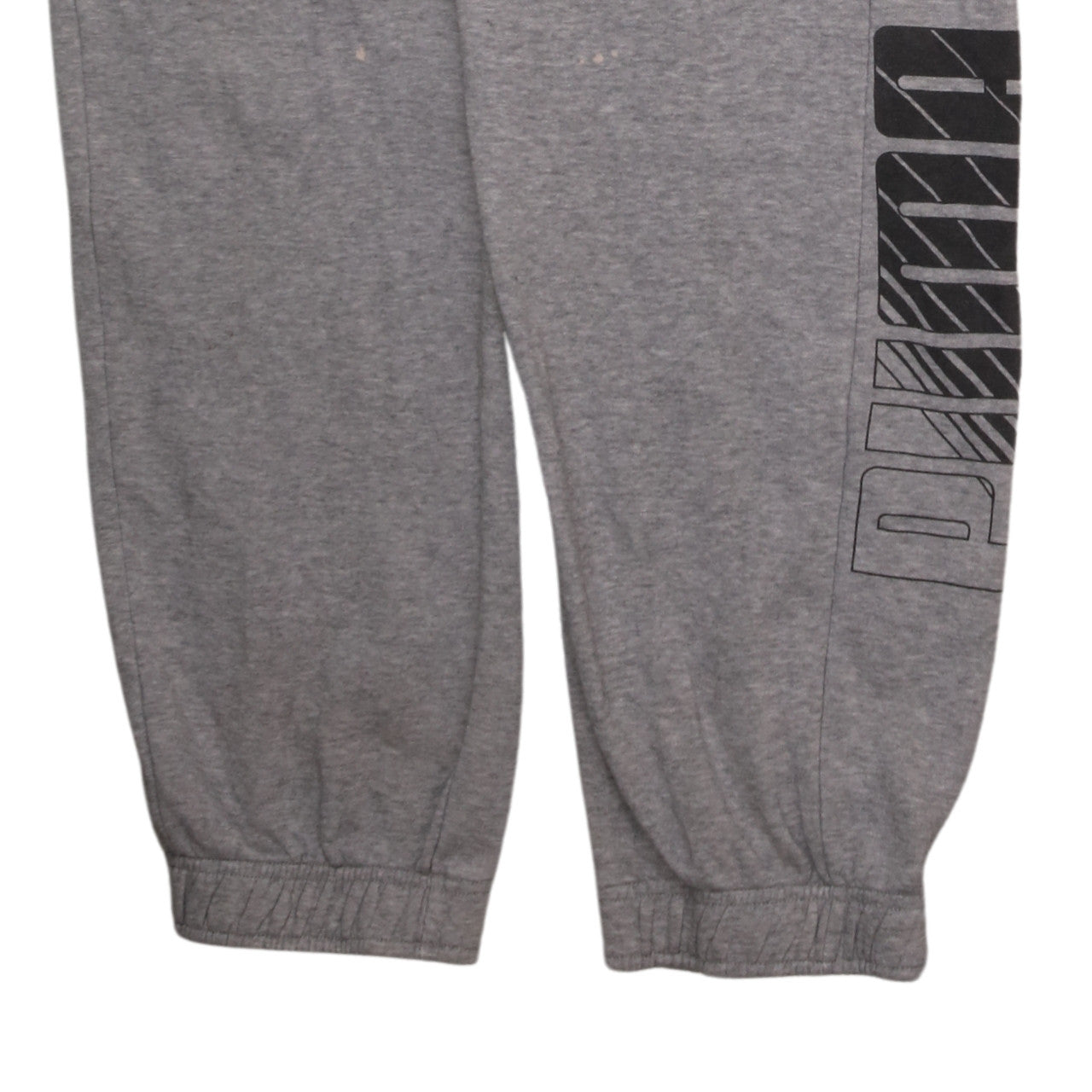 Puma Men's Grey M Sweatpants Jogger Trousers with Logo