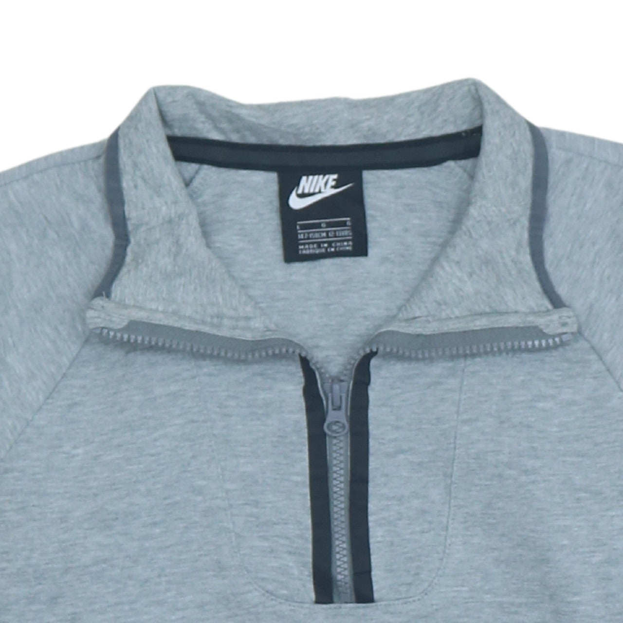 Nike Boys Grey 12-13 Years 1/2 Zip Fleece Sweatshirt
