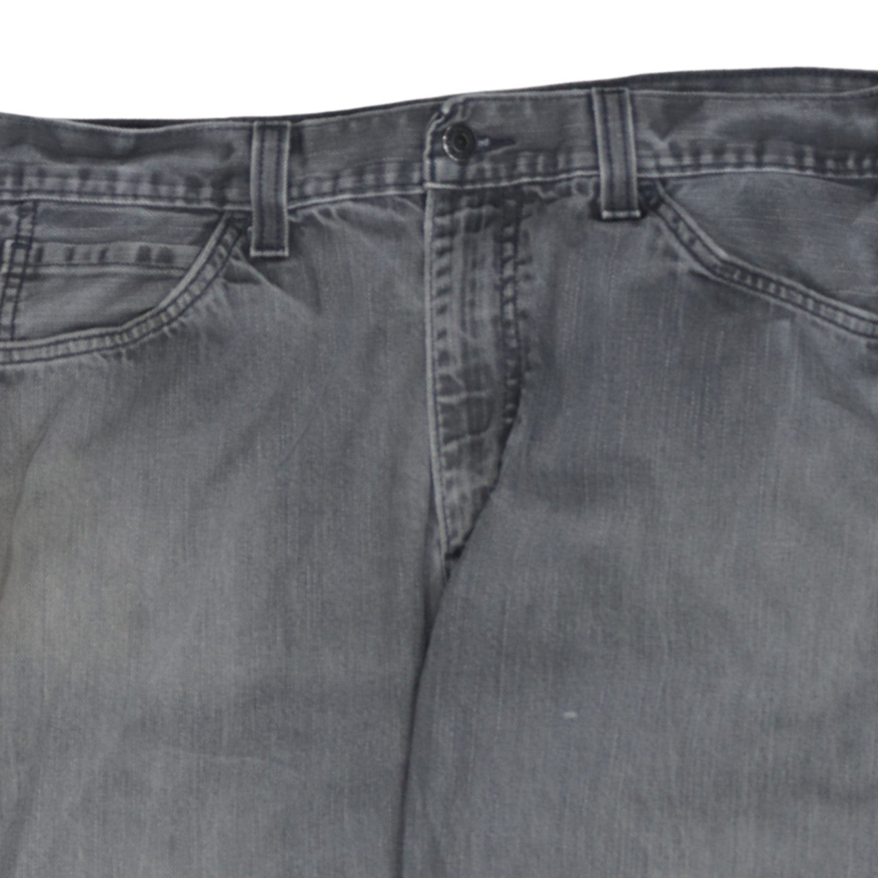 Levi's Men's Grey Straight Leg Denim Jeans Size 36x32 Regular Fit