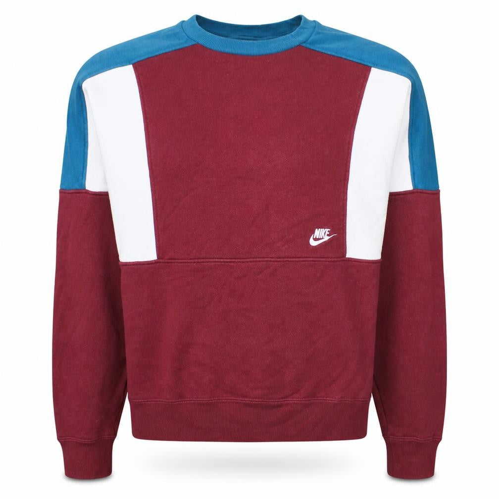 Nike Men's Multicoloured Crew Neck Pullover Sweatshirt Size M