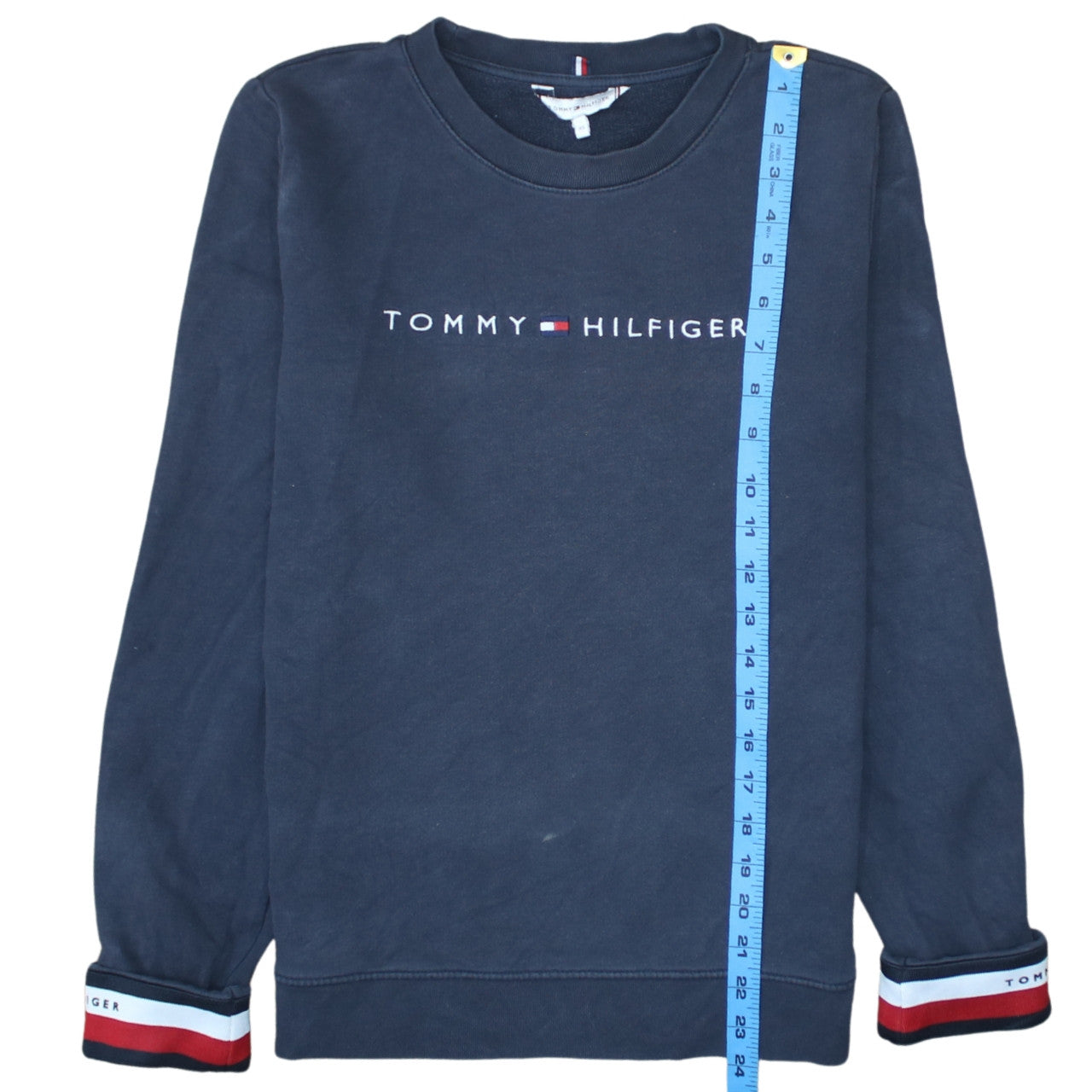 Tommy Hilfiger Womens Navy Blue XS Pullover Sweatshirt