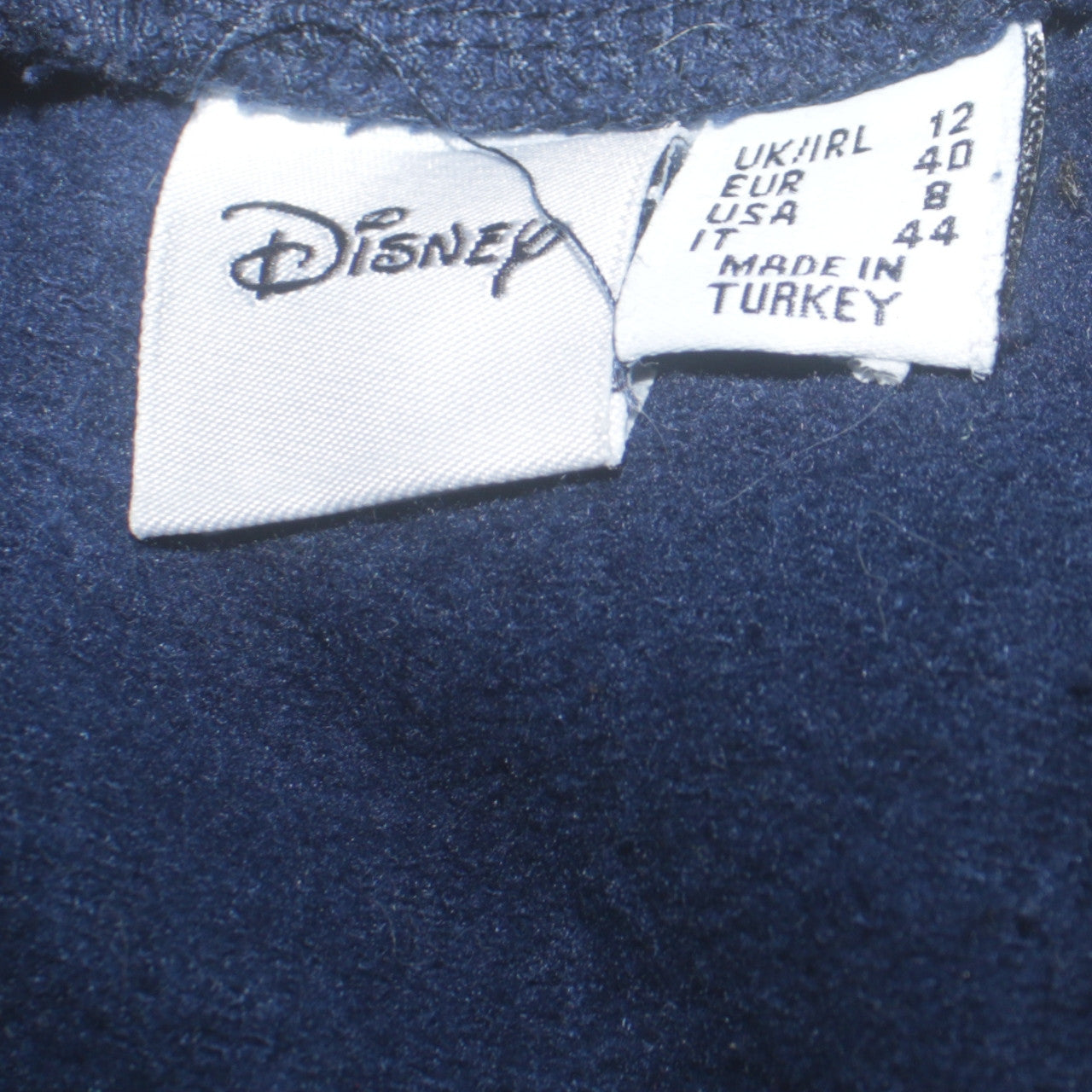 Disney Primark Women Navy Stitch Sweatshirt UK 12 Cotton Pullover