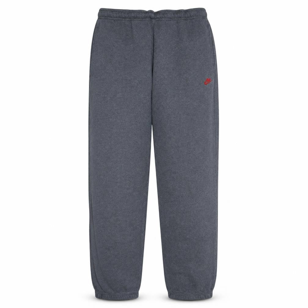 Nike Mens Grey Fleece Sweatpants L 34 Regular Fit Casual Trousers